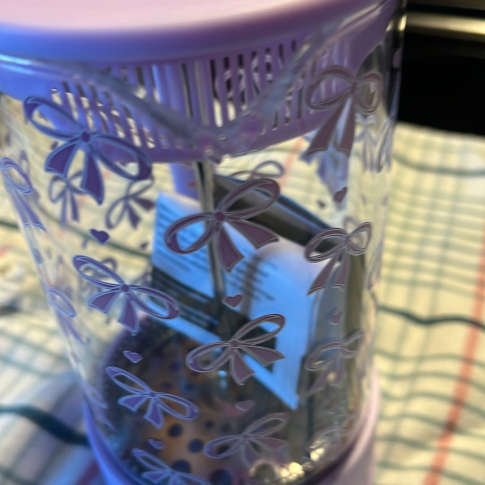 Paris Hilton 8-Cup French Press Coffee Maker lavender a bow design NEW - Picture 7 of 9